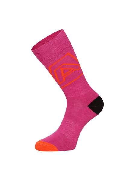 ALPINE PRO Dunkelrosa Damen-Merinowollsocken ALPINE PRO Phalte