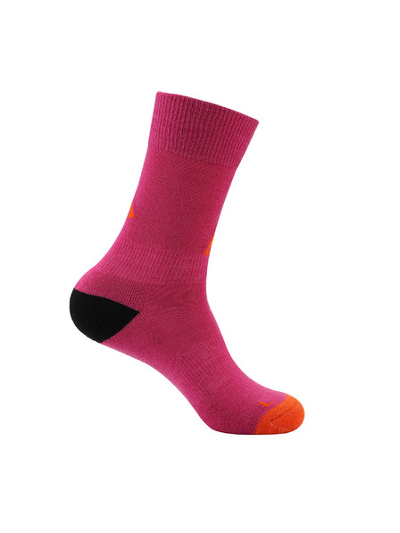 ALPINE PRO Dunkelrosa Damen-Merinowollsocken ALPINE PRO Phalte
