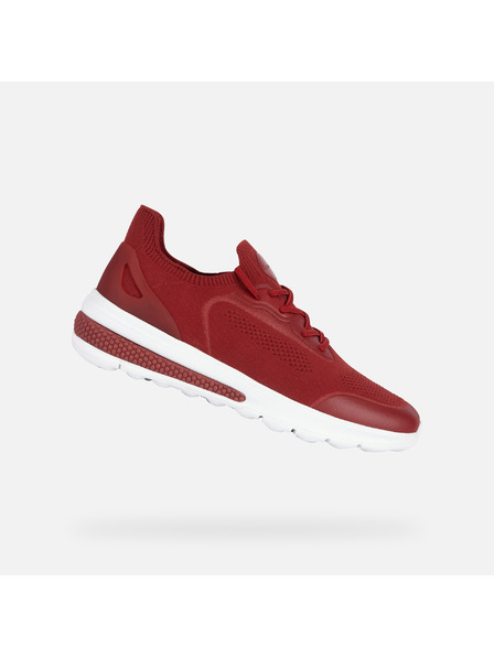 Geox Dunkelrote Herren Sneaker Geox Spherica actif