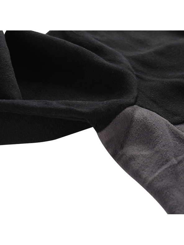 ALPINE PRO Schwarzer Herren-Fleece-Kapuzenpullover ALPINE PRO GRES