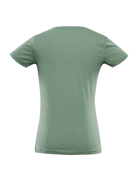 ALPINE PRO Grünes bedrucktes Damen-T-Shirt ALPINE PRO ECCA