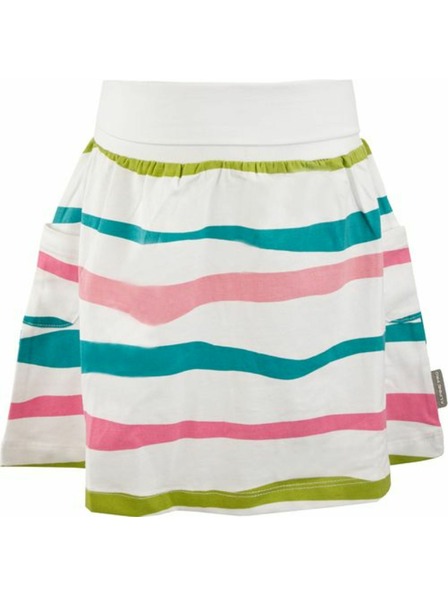 ALPINE PRO Weiß gestreifter Mädchen-Rock ALPINE PRO Owelo