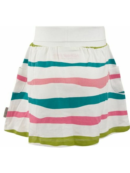 ALPINE PRO Weiß gestreifter Mädchen-Rock ALPINE PRO Owelo