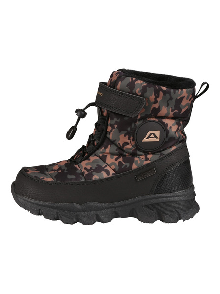 ALPINE PRO Schwarz gemusterte Kinder-Schneeschuhe Alpine Pro Lando