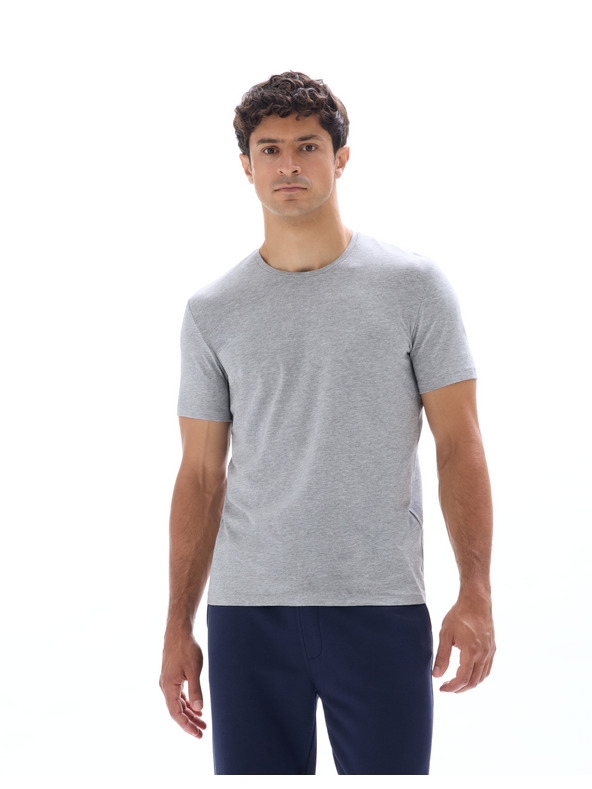 Celio Graues Herren-Basic-T-Shirt Celio Neunir