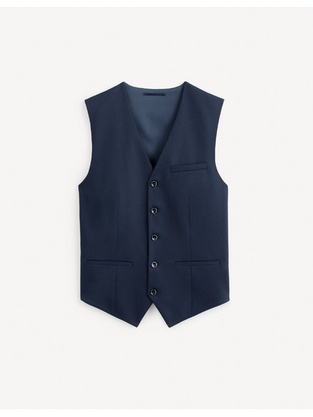 Celio Dunkelblaue Anzugsweste Celio Rugidiamond