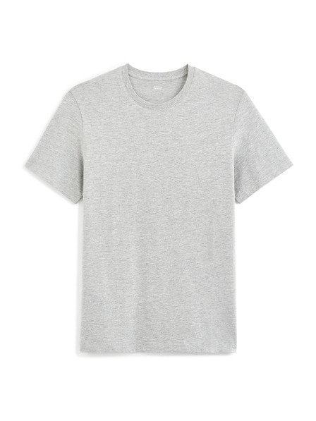 Celio Hellgraues Basic-Shirt Celio Tebase