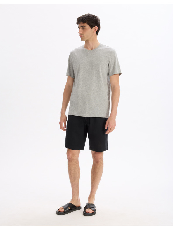 Celio Hellgraues Basic-Shirt Celio Tebase