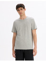 Celio Hellgraues Basic-Shirt Celio Tebase