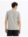 Celio Hellgraues Basic-Shirt Celio Tebase