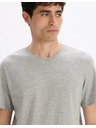 Celio Hellgraues Basic-Shirt Celio Tebase