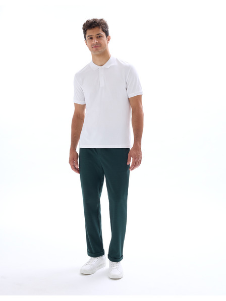 Celio Weißes Herrenpolohemd Celio