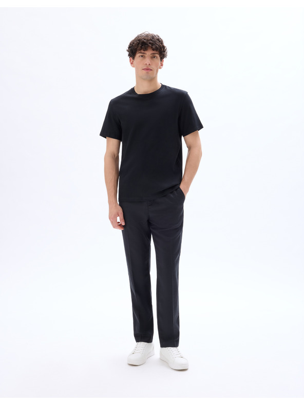 Celio Schwarzes Basic-T-Shirt Celio Tebase