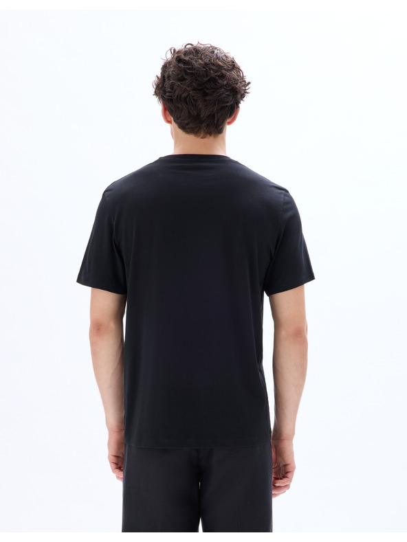 Celio Schwarzes Basic-T-Shirt Celio Tebase