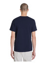 Celio Dunkelblaues Basic-T-Shirt Celio Tebase