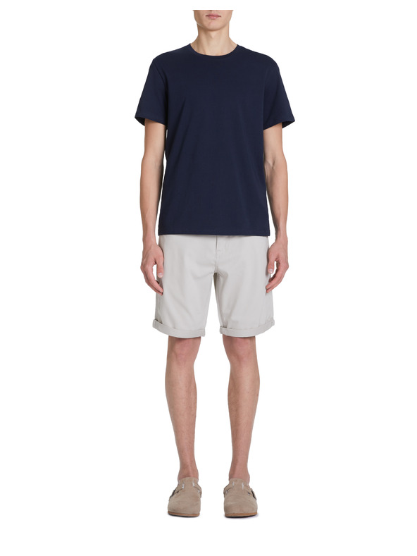 Celio Dunkelblaues Basic-T-Shirt Celio Tebase