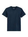 Celio Dunkelblaues Basic-T-Shirt Celio Tebase