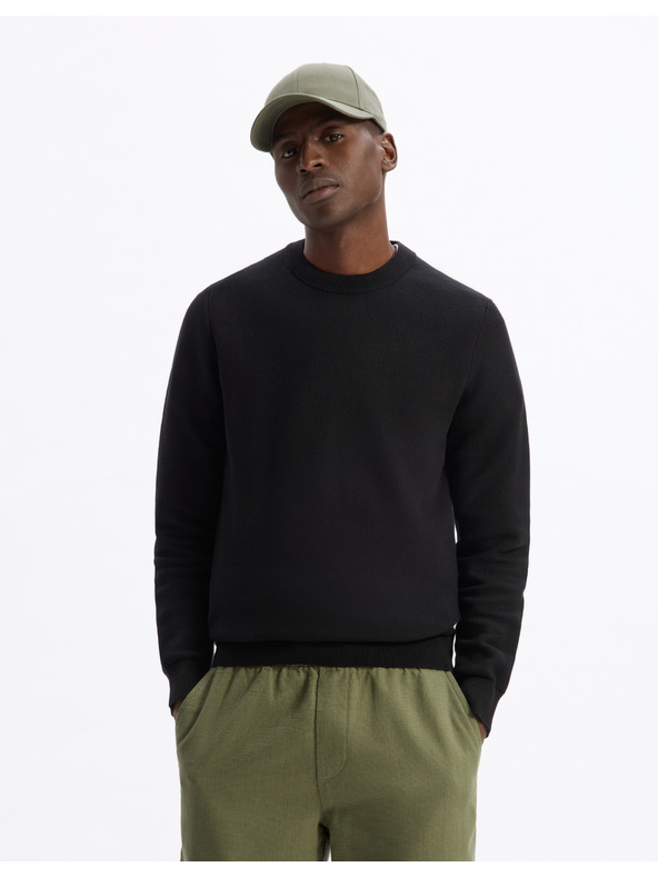 Celio Schwarzer Herren Pullover Celio Bepic