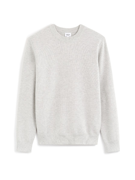 Celio Hellgrauer Herrenpullover Celio Bepic