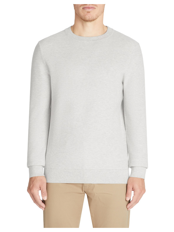 Celio Hellgrauer Herrenpullover Celio Bepic