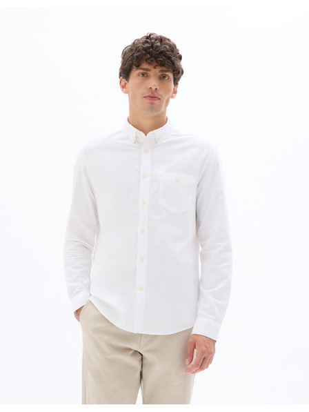 Celio Weißes reguläres Celio Daxford Baumwollhemd für Herren