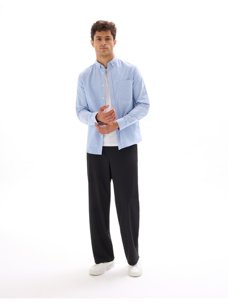 Celio Hellblaues Herren-Baumwollhemd Celio Daxford