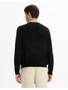Celio Schwarzer Herrenpullover Celio Decoton