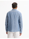 Celio Blaues Herren-Leinenhemd Celio Daflix