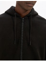 Celio Schwarzer Herren-Basic-Kapuzenpullover Celio Fethree