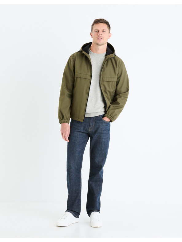 Celio Hellgrauer Herren-Basic-Pullover Celio Decoton