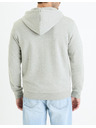 Celio Hellgraues Herren-Basic-Sweatshirt Celio Fethree
