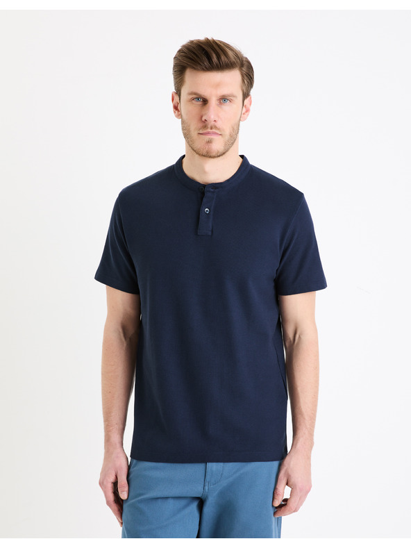 Celio Dunkelblaues Herren Basic Polohemd Celio Gesohel
