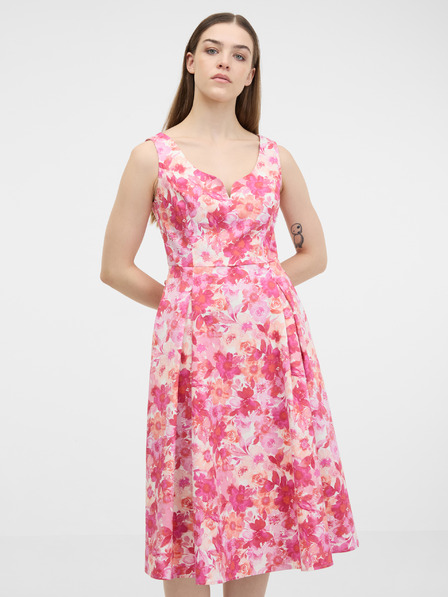 Orsay Rosa Damen-Blumenkleid ORSAY