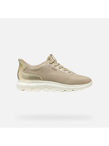 Geox Beige Damen-Sneaker Geox Spherica Plus