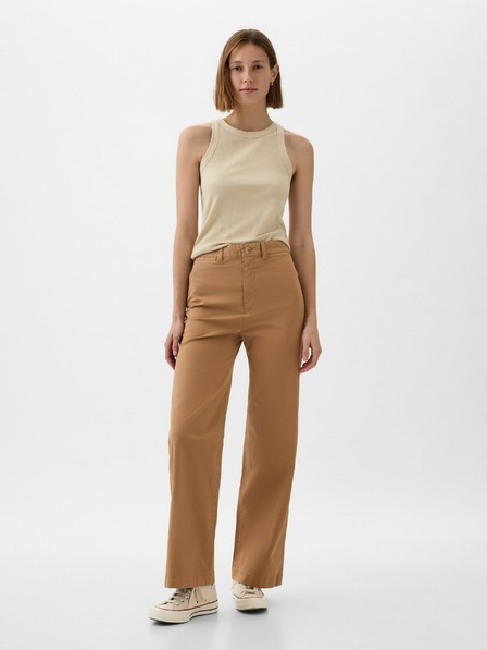 GAP High Stride Wide-Leg Ankle Khakihose GAP