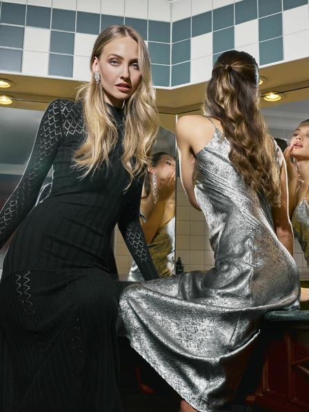 Orsay Schwarzes Damen Maxikleid ORSAY