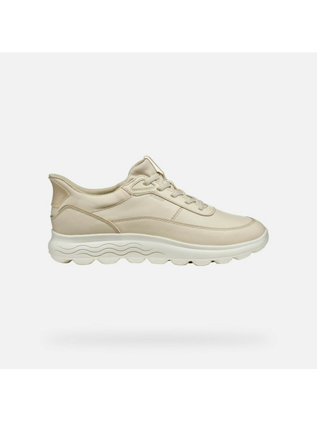 Geox Cremefarbene Damen-Sneaker Geox Spherica Plus