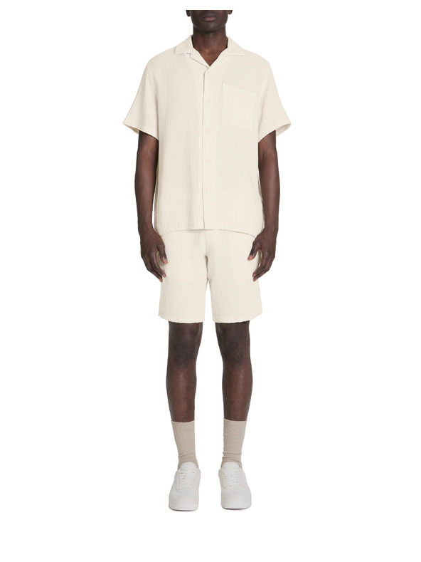 Celio Cremefarbenes Herrenhemd Celio Bagaz