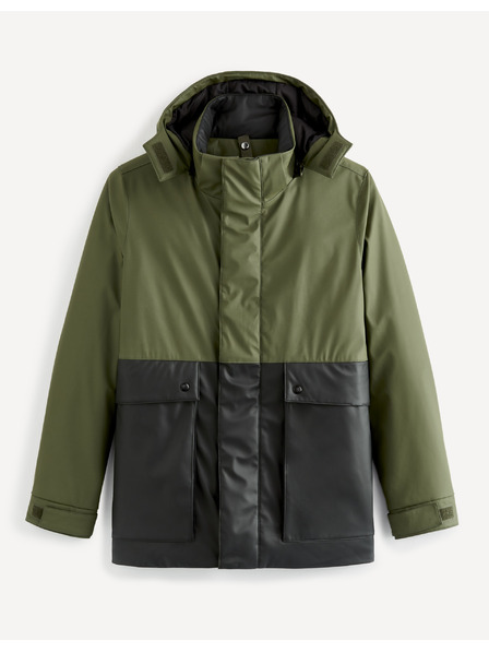 Celio Dunkelgrüne Jacke Celio Supheatgum