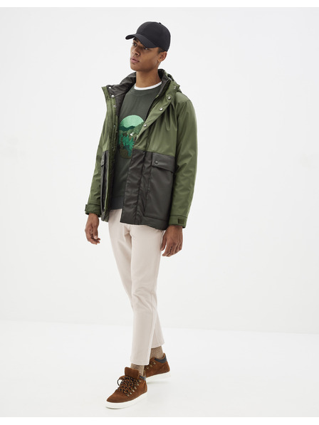 Celio Dunkelgrüne Jacke Celio Supheatgum