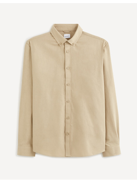 Celio Beige Celio Waffelhemd