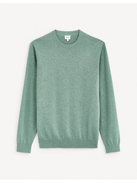 Celio Grüner Herren-Basic-Pullover Celio Decoton