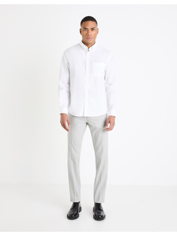 Celio Weißes Herrenhemd Celio Gaopur