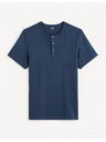Celio Dunkelblaues Herren-Basic-Hemd Celio Genperle