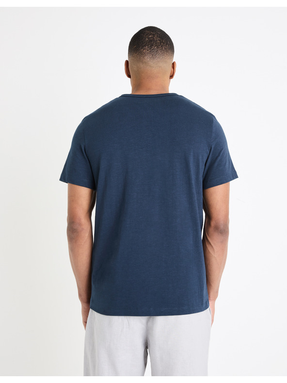 Celio Dunkelblaues Herren-Basic-Hemd Celio Genperle