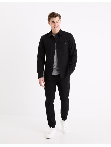 Celio Schwarzes Herrenhemd Celio Gagusti2