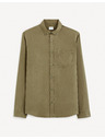 Celio Khaki Herrenhemd Celio Gacocel