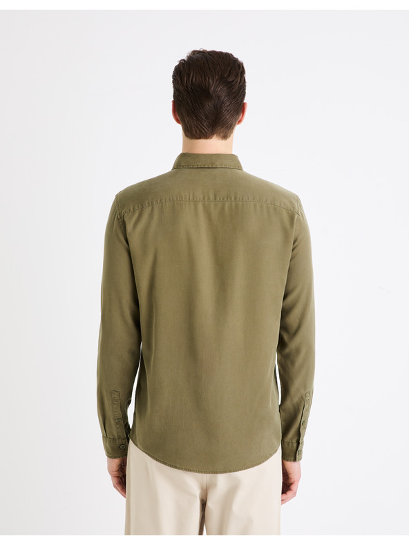 Celio Khaki Herrenhemd Celio Gacocel