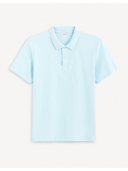 Celio Türkisfarbenes Herren-Poloshirt Celio Feflame