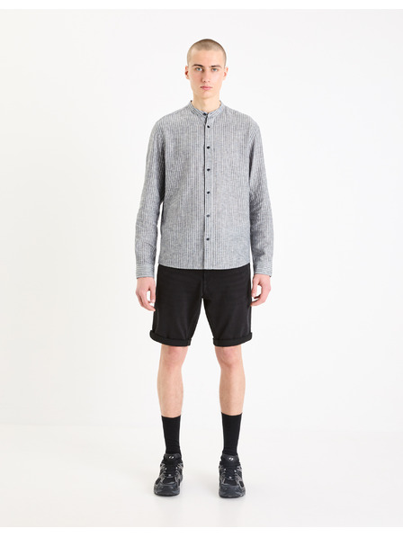 Celio Schwarze Herren Denim-Shorts Celio Boknitbm